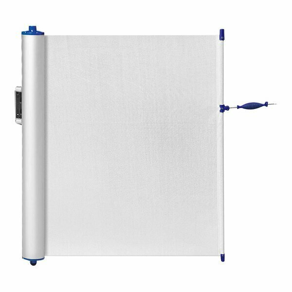 Zonepro White Portable Safety Banner with Blue Accent PMB2002-BLU-B-12 466PMB2002BLUB12